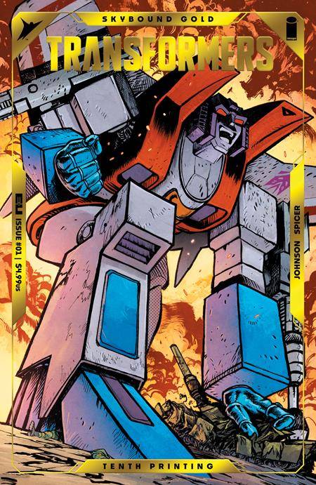 TRANSFORMERS #1 10TH PTG CVR B STARSCREAM FOIL EMBOSS